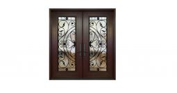 Double entry door ( Full size Rome wrought iron design)