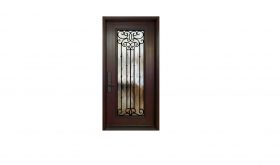Single entry door (full size Madrid wrought iron design)