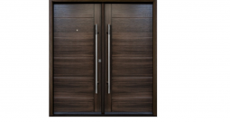 Double door(TEAK woodgrain fiberglass exterior door ) – FG20