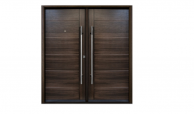 Double door(TEAK woodgrain fiberglass exterior door ) – FG20