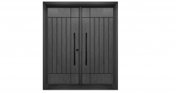 Double door(OAK woodgrain fiberglass exterior door) -FG20F