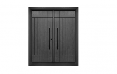 Double door(OAK woodgrain fiberglass exterior door) -FG20F