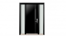 Single door with two glass sidelights(Fiberglass exterior door ) -AG22