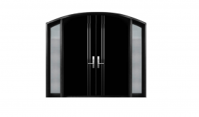 Double shapped door with two glass sidelights(Fiberglass exterior door) – AG22