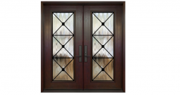 Double entry door (full size Manchester wrought iron design)